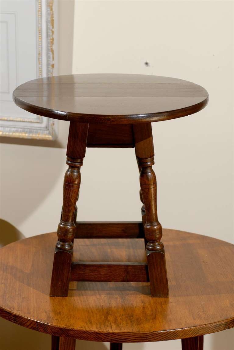 English Swivel Top Drop Leaf Table circa 1900 1