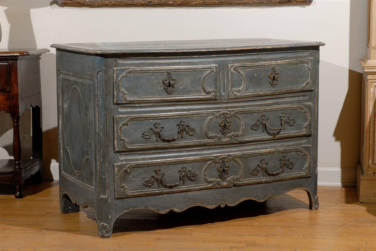 This chest is in wonderful condition. The paint appears to be original with minor touch-ups. This would fit in an entrance hall, bedroom, or living room.
