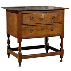 19th Century English Oak Side Table 5