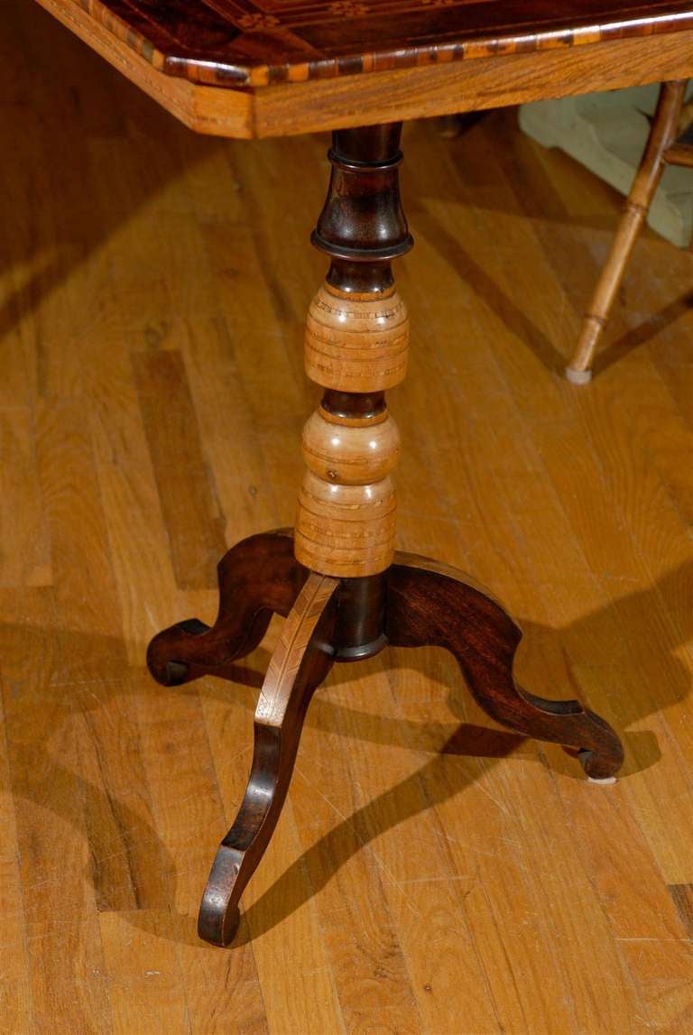 Inlay Late 19th Century Chess Table For Sale