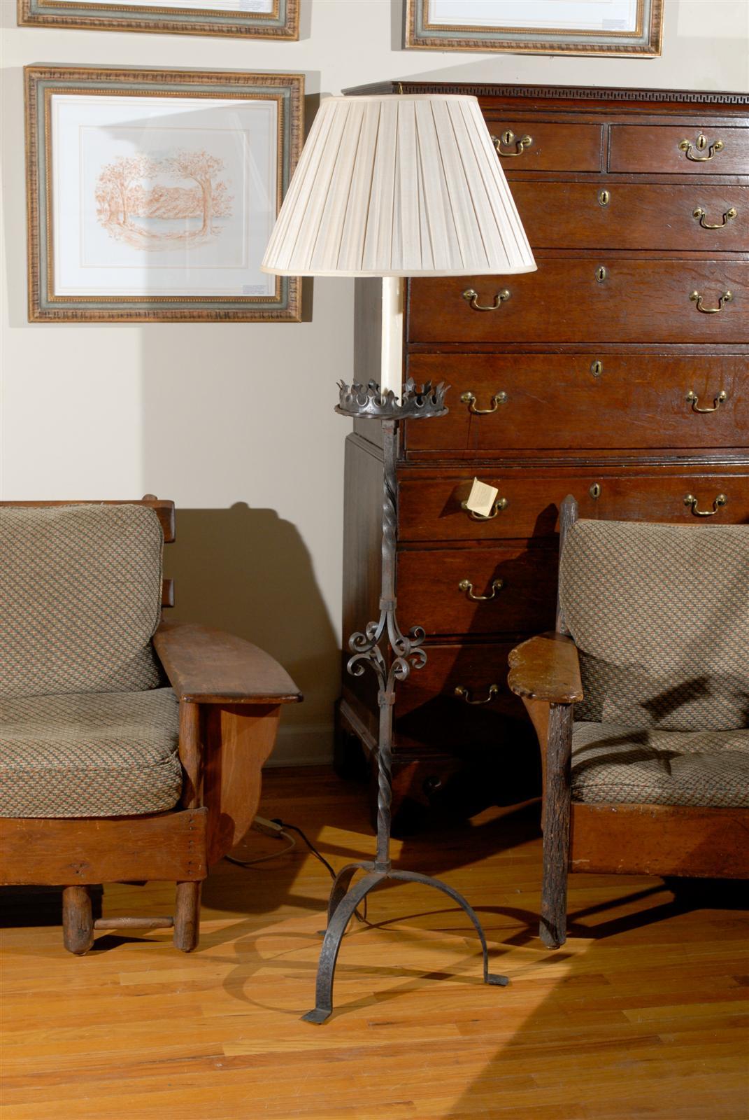 This is a wonderful floor lamp that would grace any home. It could fit into any style of home from casual. It has been professionally wired.