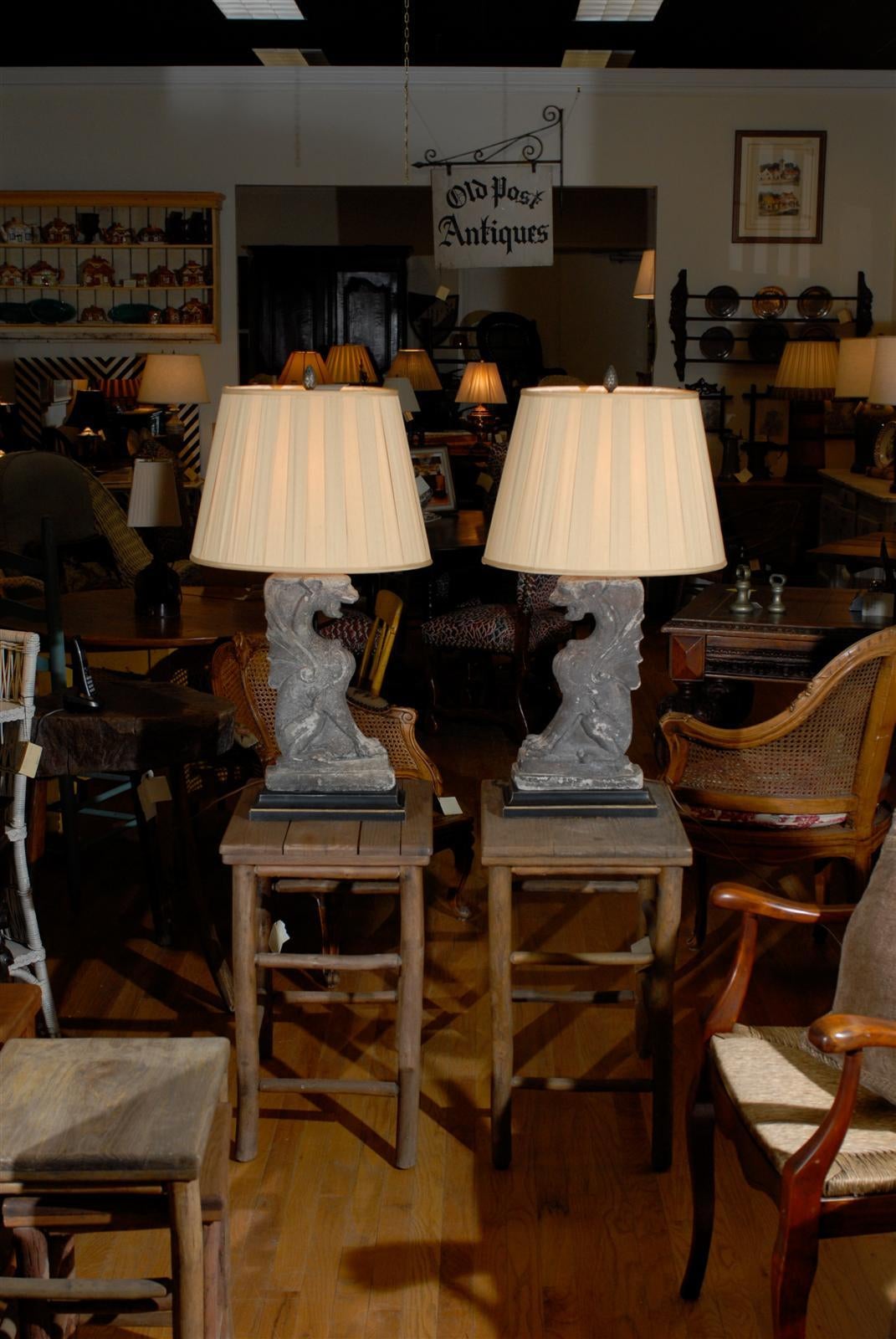 Victorian Wonderful Architectural Elements Made into Lamps For Sale