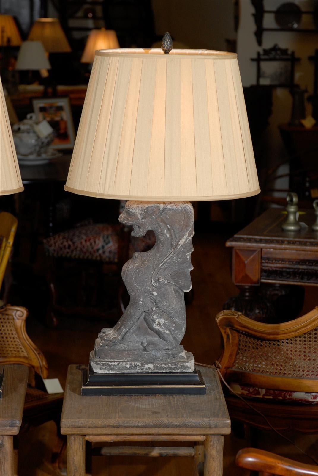 Wonderful Architectural Elements Made into Lamps In Good Condition For Sale In Atlanta, GA