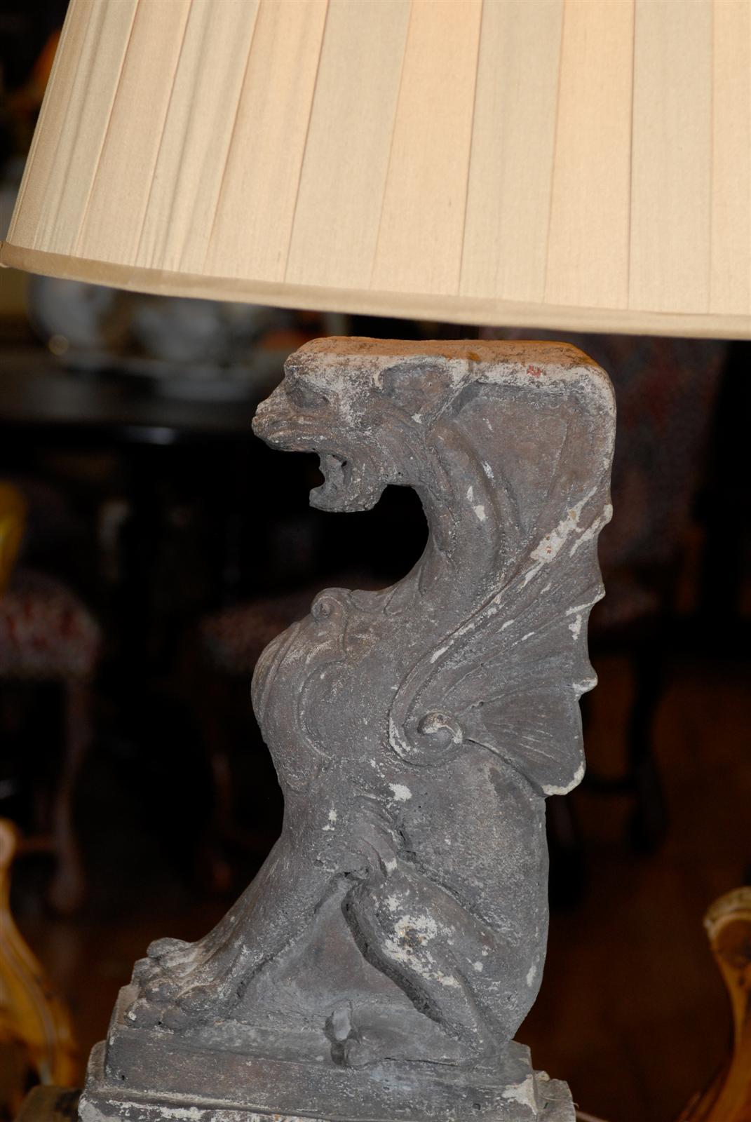 Carved Wonderful Architectural Elements Made into Lamps For Sale