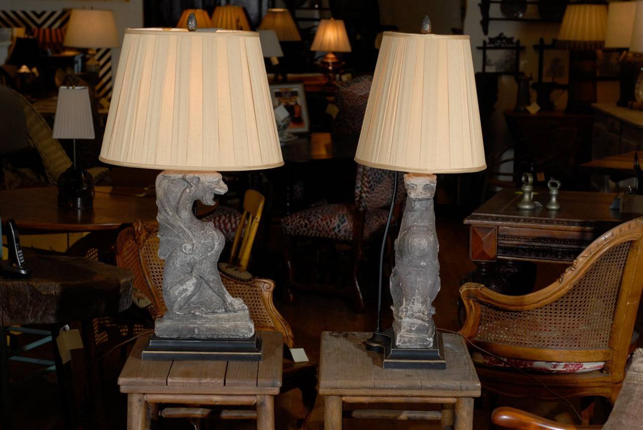 Wonderful Architectural Elements Made into Lamps For Sale 1