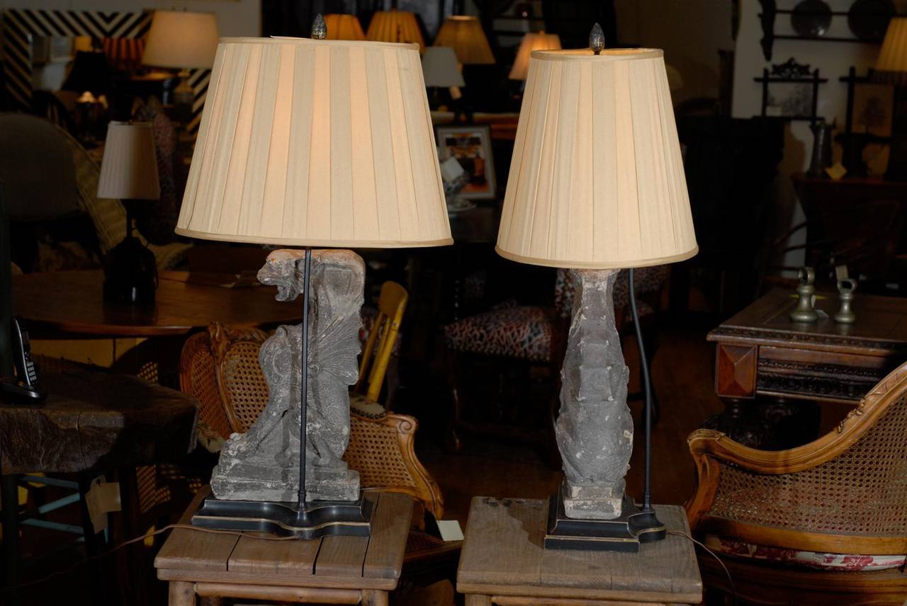 Wonderful Architectural Elements Made into Lamps For Sale 2