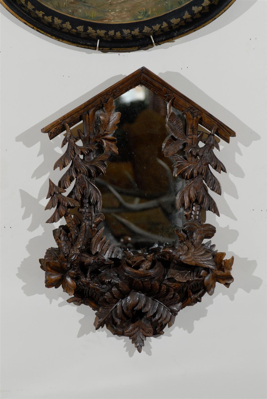 This is a marvelous example of Swiss carving. The animals are very realistic. The size makes it very easy to place in any home. Black Forest was started in Switzerland in the early 1800s as a cottage industry. It began as items to sell to tourists.