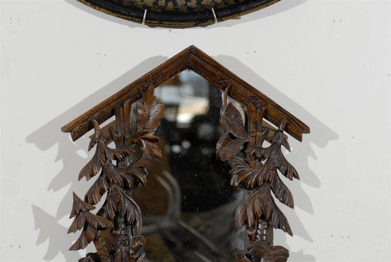Fantastic Black Forest Mirror, 19th Century In Excellent Condition In Atlanta, GA