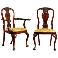 Set of 12 19th Century Irish Chairs