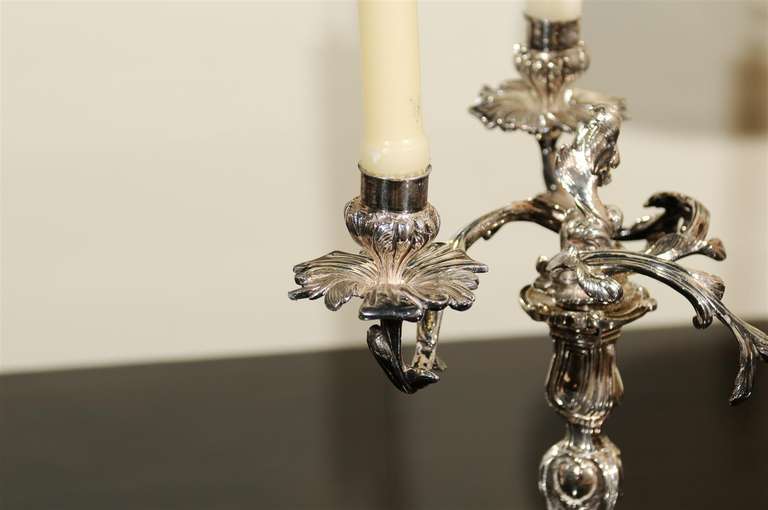 Pair of Rococo Style Candelabra 1