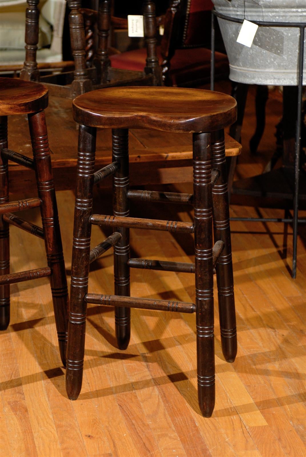 Great Pair of English Bar Stools 2