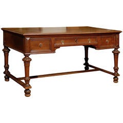 19th Century English Oak Desk or Writing Table