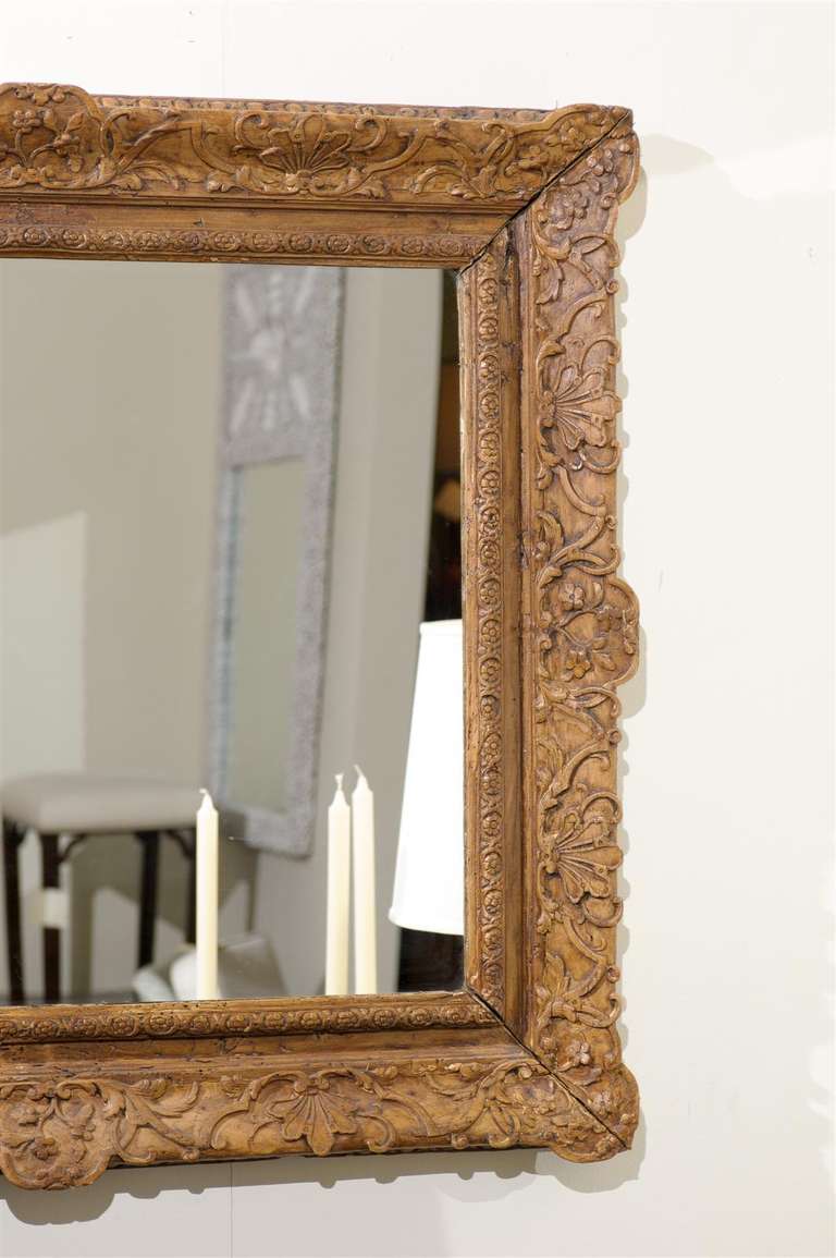 19th Century French Hand Carved Mirror 4