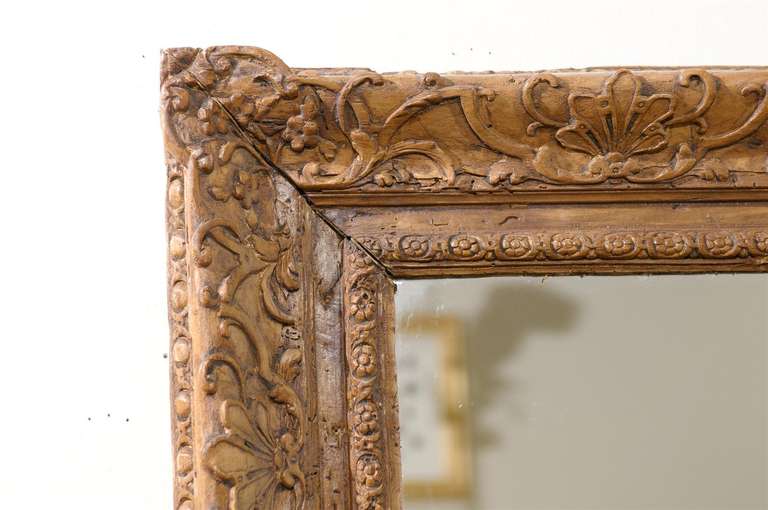 19th Century French Hand Carved Mirror 2