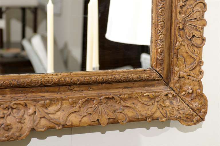 19th Century French Hand Carved Mirror 1
