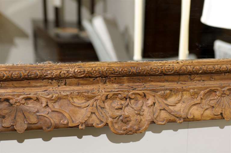 19th Century French Hand Carved Mirror 3