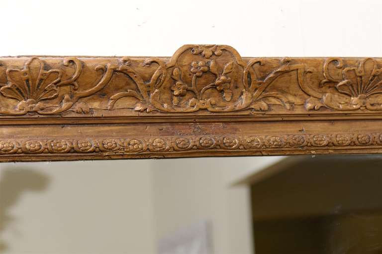 19th Century French Hand Carved Mirror 5