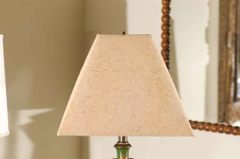 Wood Chinoiserie Table lamp