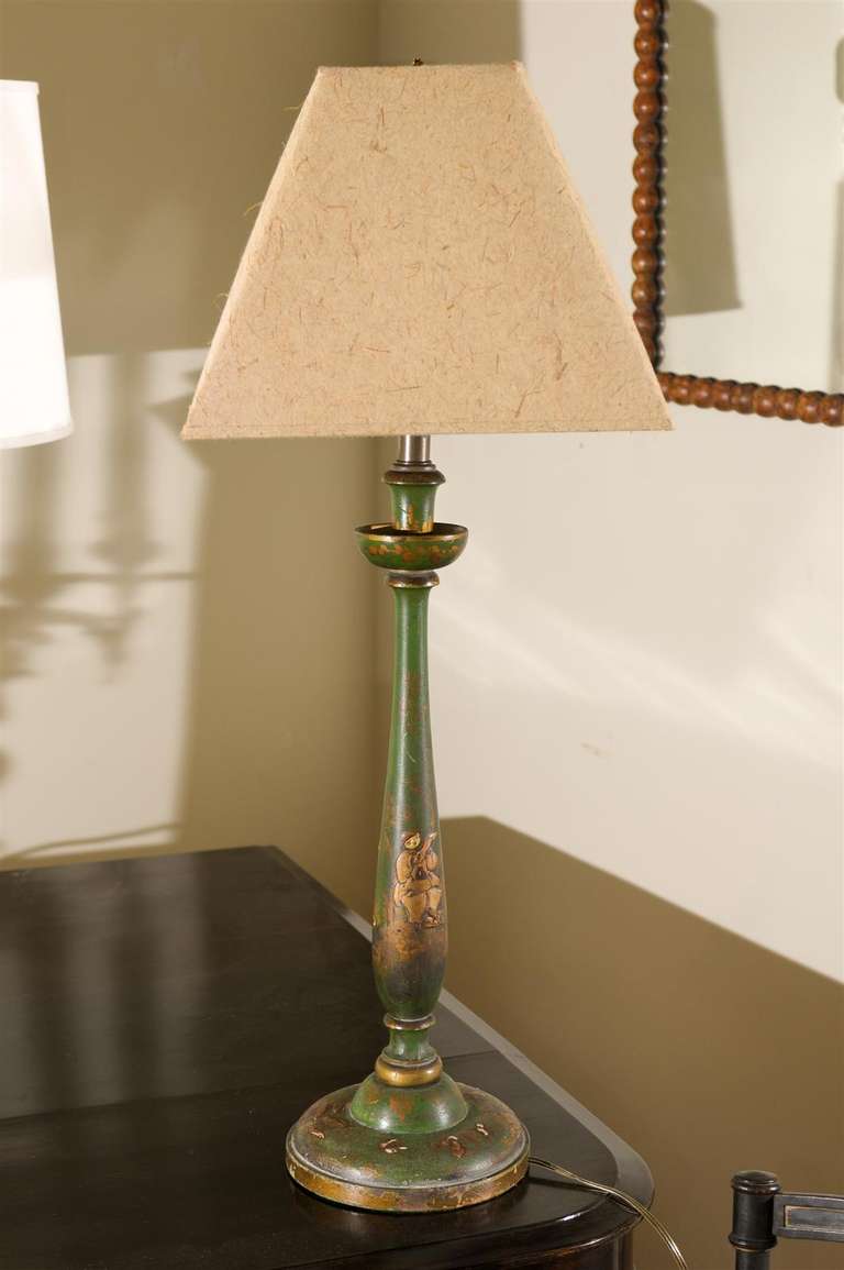 Chinoiserie Table lamp In Good Condition In Atlanta, GA