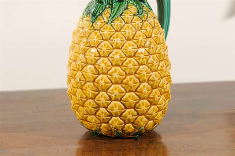 Victorian Minton Majolica Pineapple Pitcher c. 1870's
