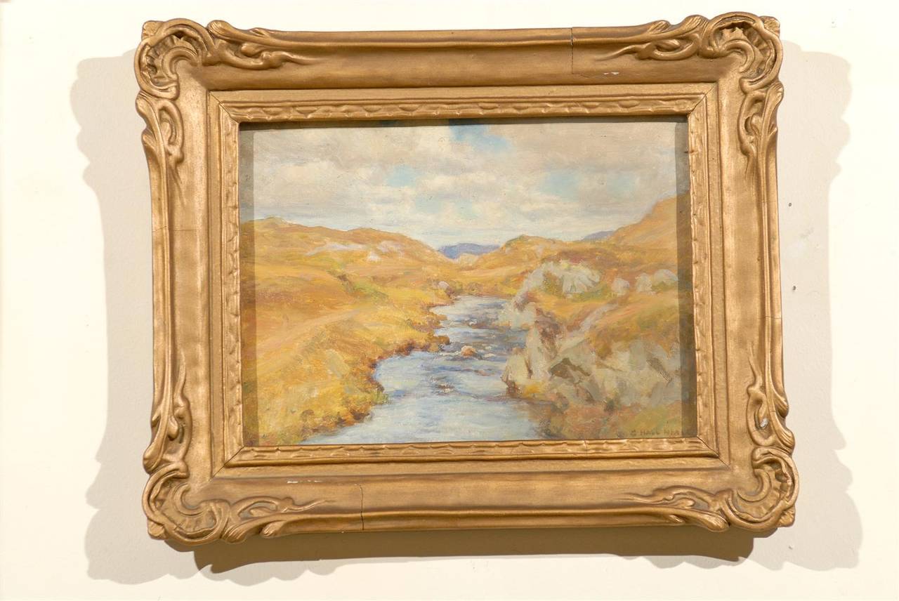 Painted Original Painting by George Hall-Neale, Early 20th Century For Sale
