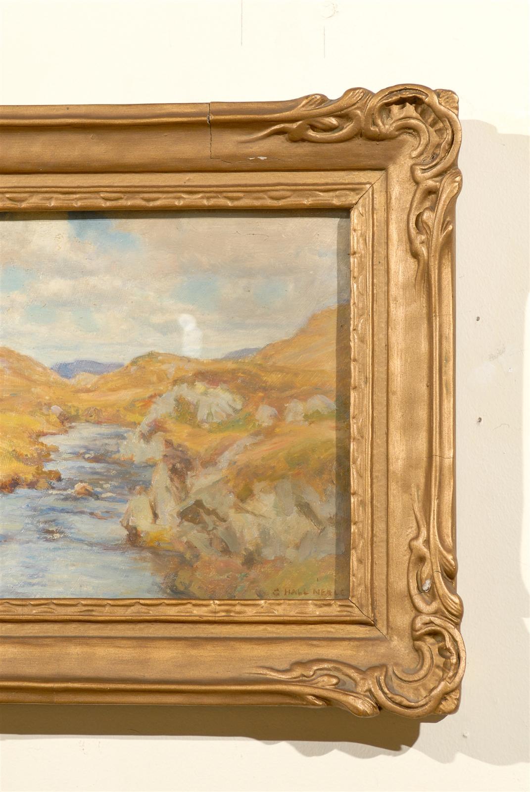 Original Painting by George Hall-Neale, Early 20th Century For Sale 3