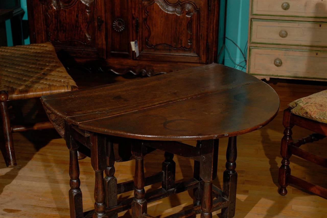 Oak English Gateleg Table, 19th Century