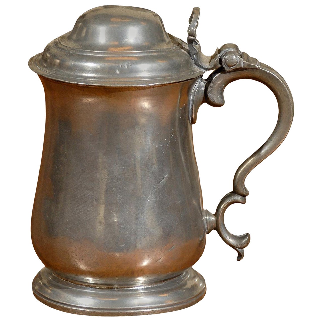 English Pewter Flagon, circa 1780 For Sale