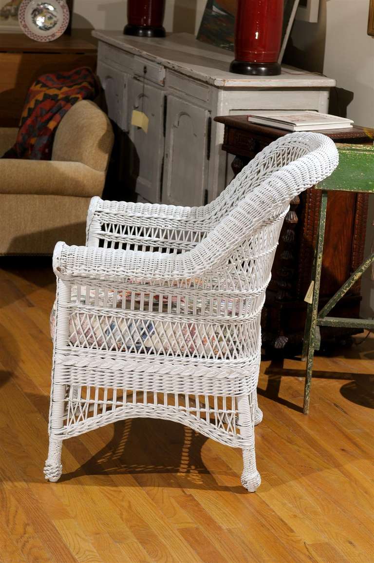 American Wicker Chair, circa 1900 1