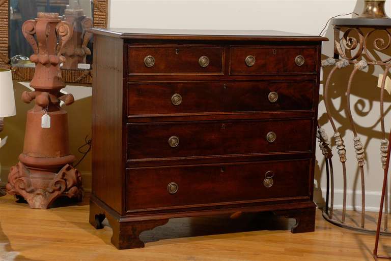 This mahogany chest is the perfect size for a bedroom, entrance hall or dining room.  It is in wonderful condition.