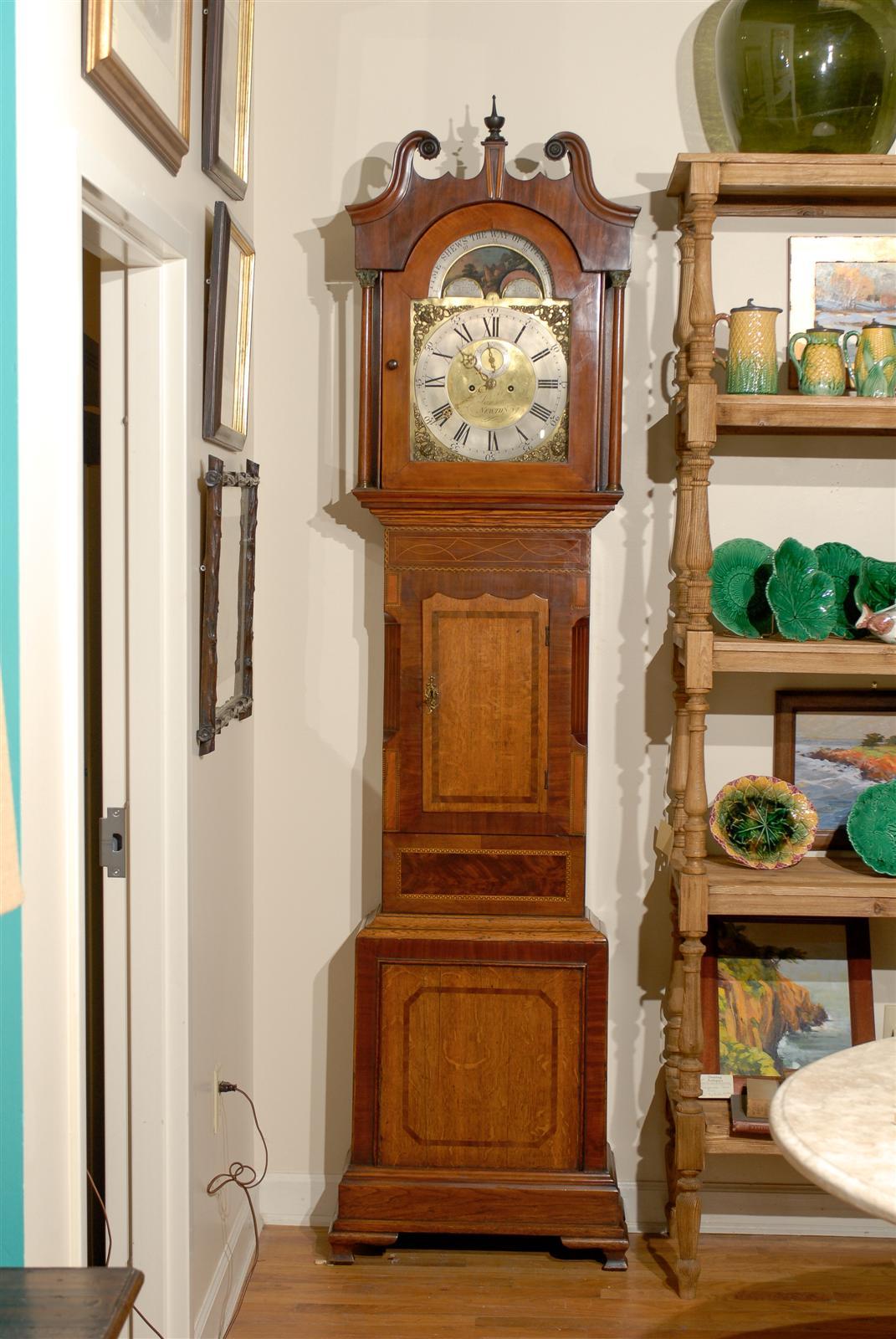 18th Century Grandfather Clock by Wm Lawson of Newton-le-Willows