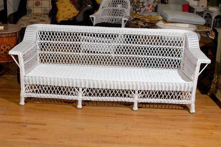 American Wicker Sofa 3