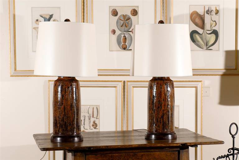 One of a Kind Hand Thrown Ceramic Lamps by Georgia Potter
