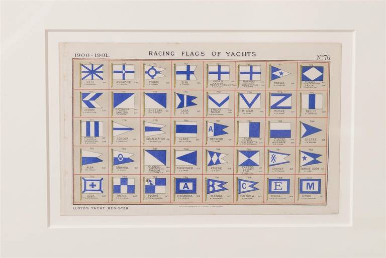 Antique Yacht Flags from Lloyds 3