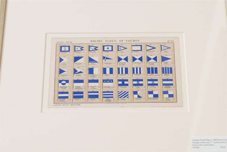 Antique Yacht Flags from Lloyds 1