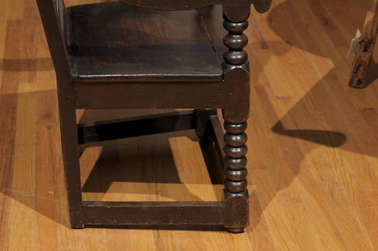 18th Century Oak Carved Chair For Sale 2