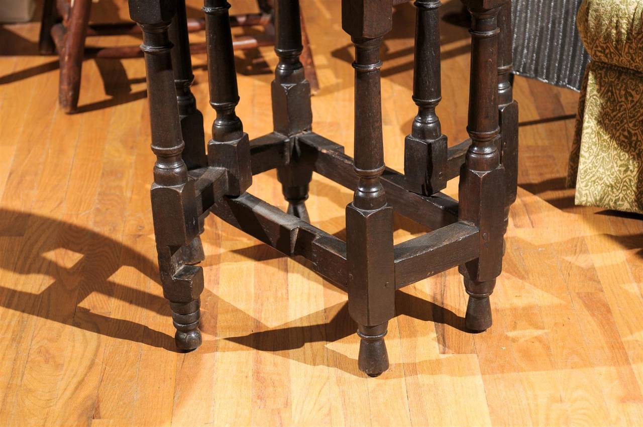 Joinery Primitive Gate Leg Table 18th Century