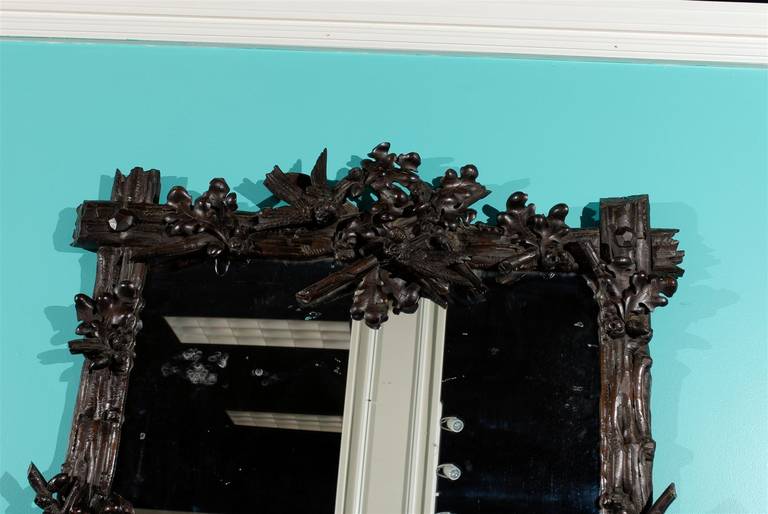 Black Forest Mirror, Late 19th Century For Sale 2
