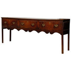 18th Century English Oak Dresser Base