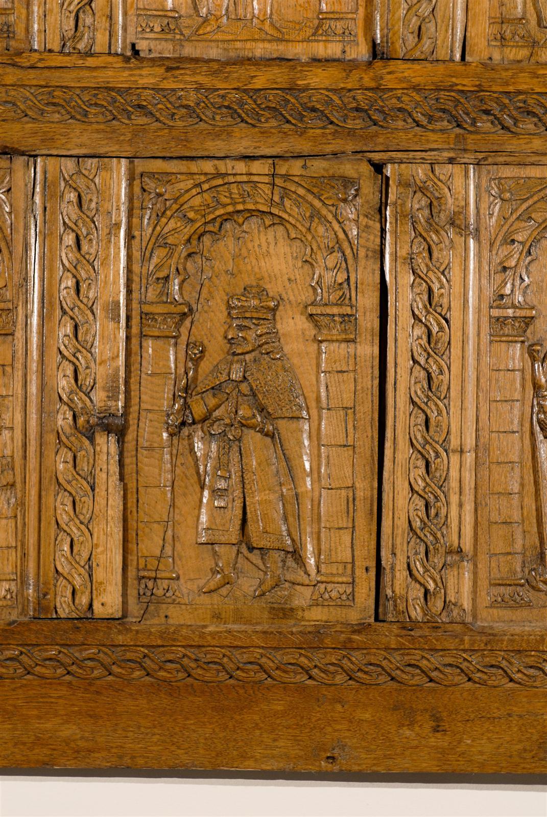 18th Century Carved English Heraldic Oak Panel 6