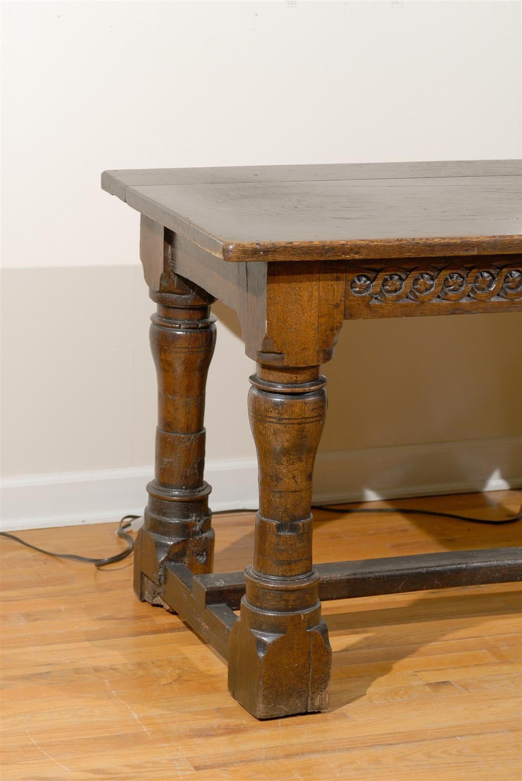 Oak Late 17th Century Refractory Table