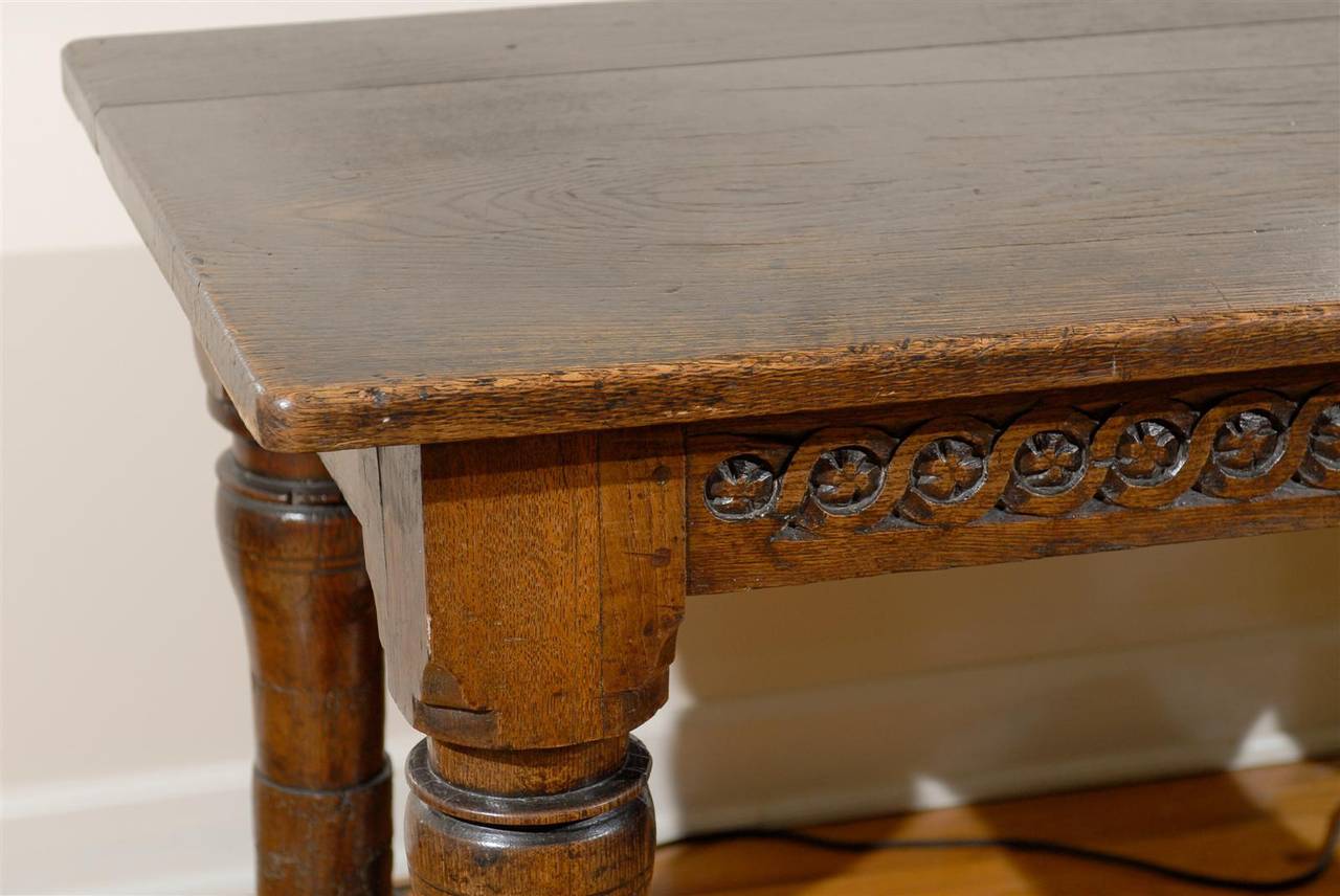 Carved Late 17th Century Refractory Table