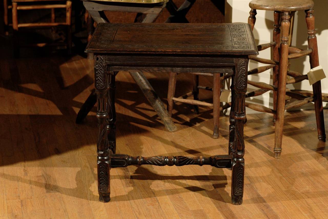 Joinery Wonderful English Oak Late 18th Century Side Table