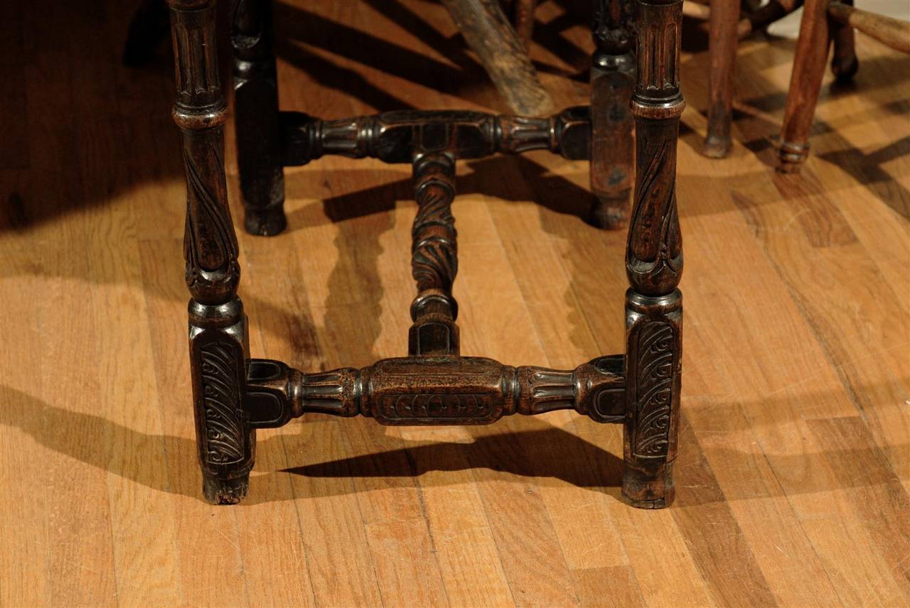 Georgian Wonderful English Oak Late 18th Century Side Table