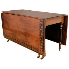 Regency Mahogany Drop-Leaf Table 8