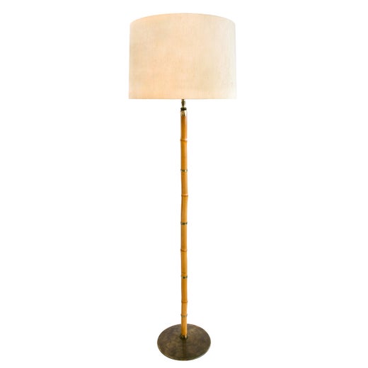1960s French Bamboo Standing Lamp For Sale at 1stDibs