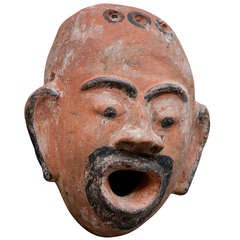 Vintage Terracotta Mexican Mask