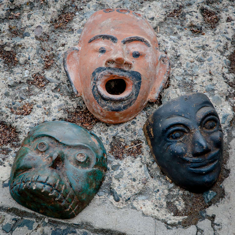 Vintage Mexican Death Mask 3