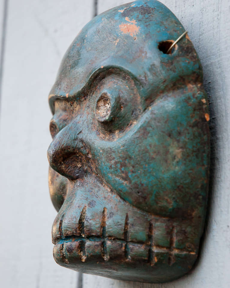 Vintage Mexican Death Mask In Excellent Condition In San Francisco, CA