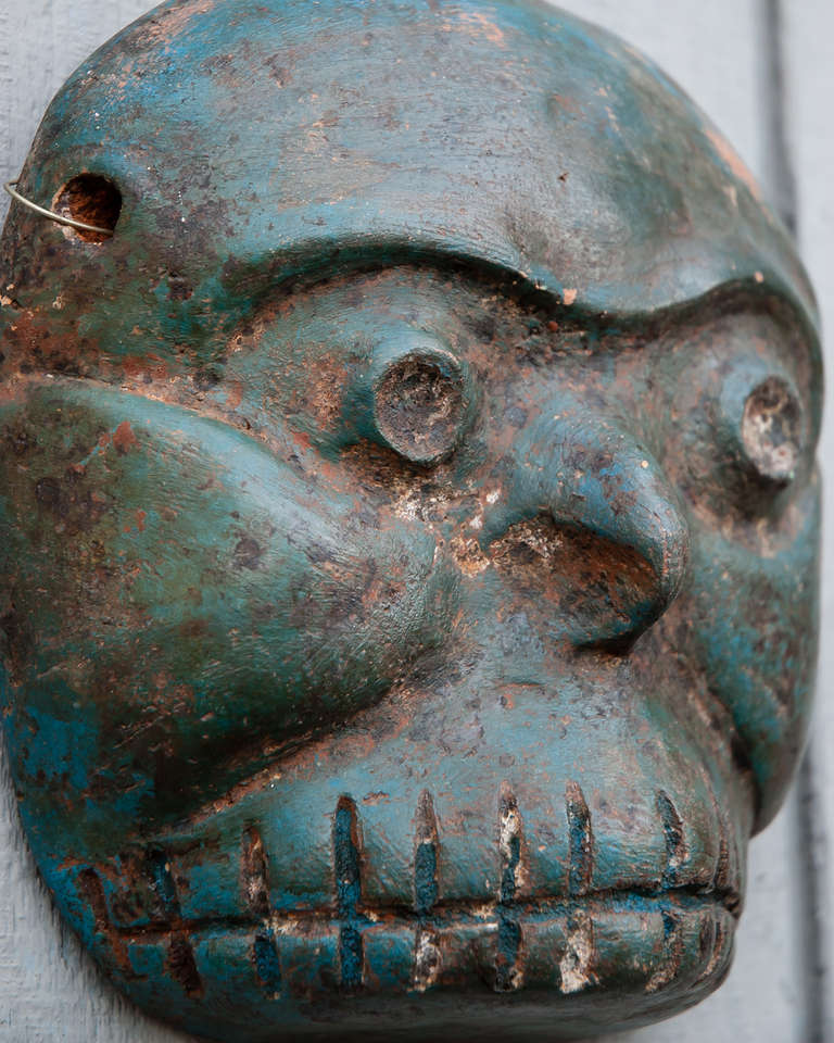 Folk Art Vintage Mexican Death Mask